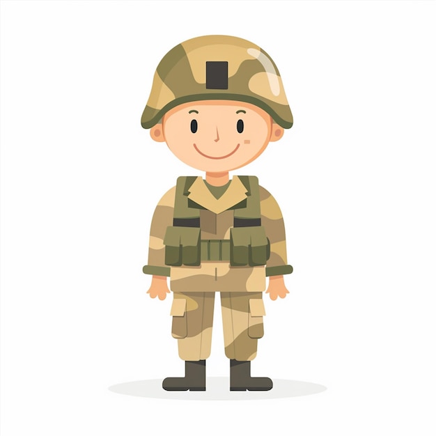 Illustration de l'armée soldat militaire vecteur de conception arrière-plan de la guerre liberté histoire force gra