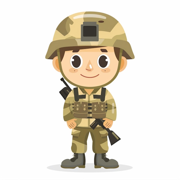 Illustration de l'armée soldat militaire vecteur de conception arrière-plan de la guerre liberté histoire force gra