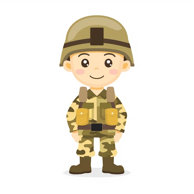 Illustration de l'armée soldat militaire vecteur de conception arrière-plan de la guerre liberté histoire force gra