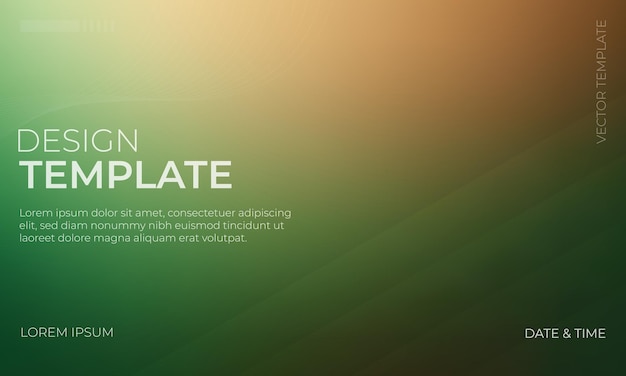 Illustration d'arrière-plan artistique en gradient vert et brun