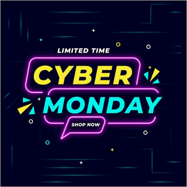 Illustration D'arrière-plan Cyber Monday