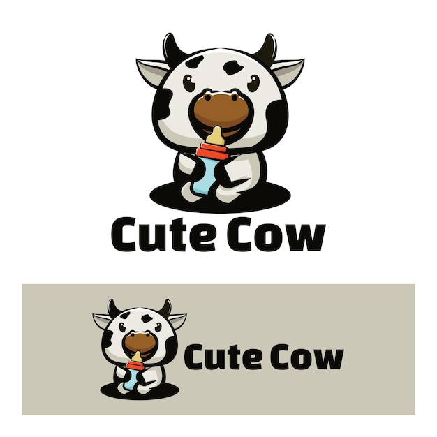 Illustration d'art de vache mignonne