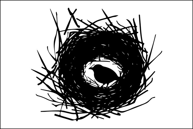 Vecteur illustration d'art vectoriel du nid d'oiseau téléchargement gratuit