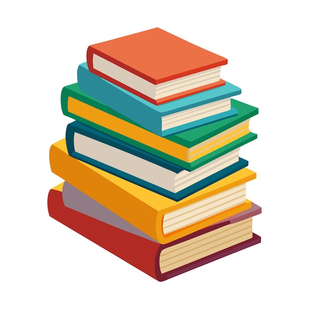 Illustration d'art vectoriel de livres