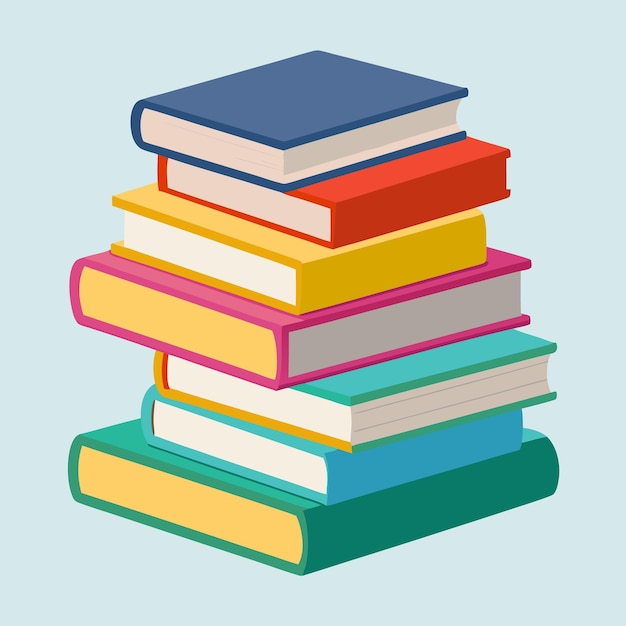 Illustration d'art vectoriel de livres