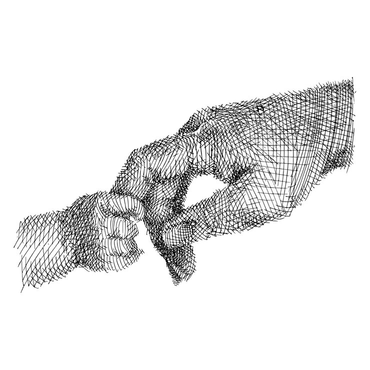 Vecteur illustration artistique d'un parent et d'un enfant se tenant par la main