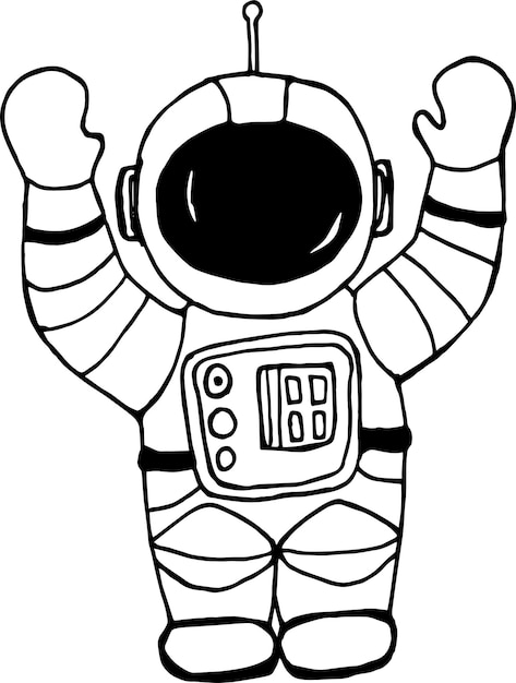 Vecteur illustration de l'astronaute
