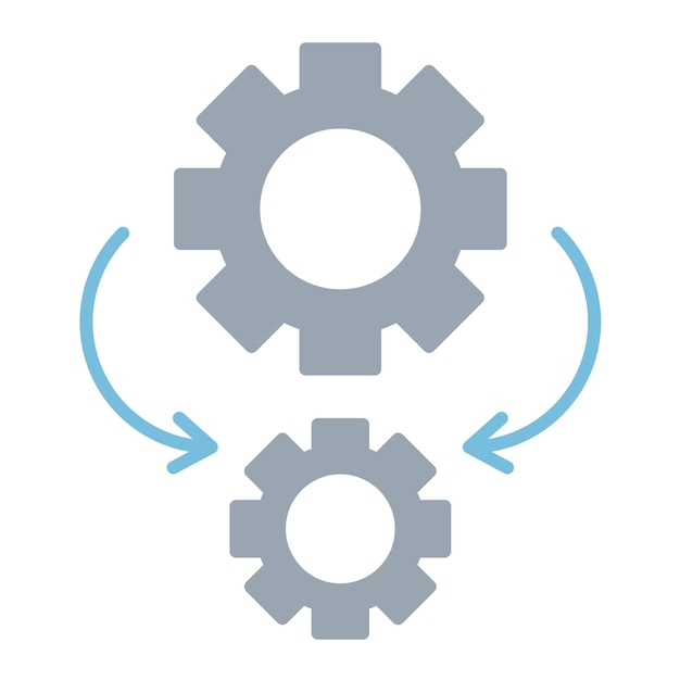 Illustration de l'automatisation à plat