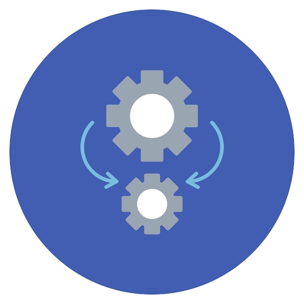 Vecteur illustration de l'automatisation à plat