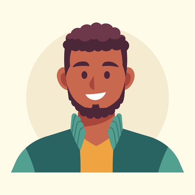 Illustration de l'avatar de personnes à vecteur plat