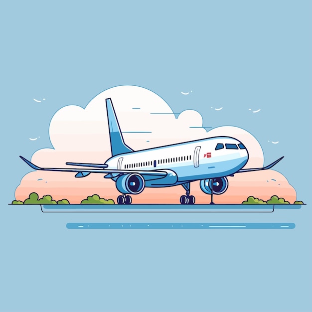 Vecteur illustration d'un avion