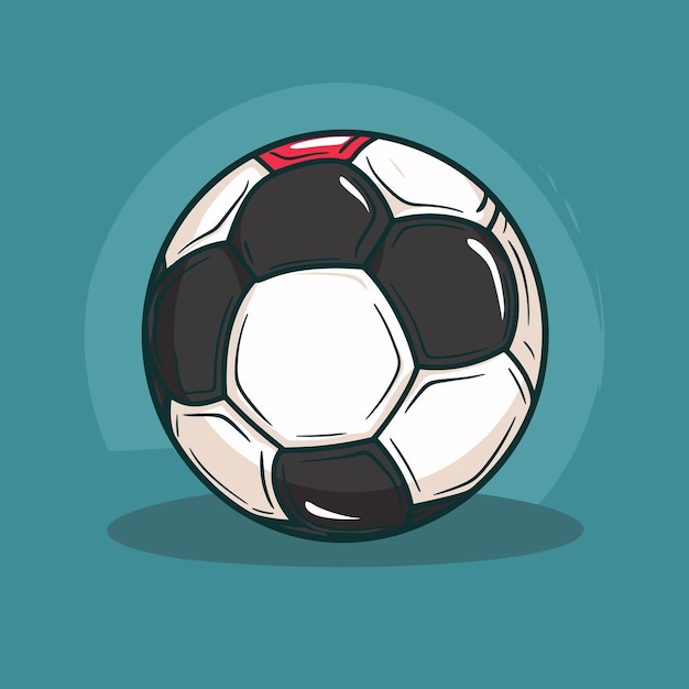 Illustration De Balle De Football De Dessin Animé Design Vectoriel De Clip Art De Football