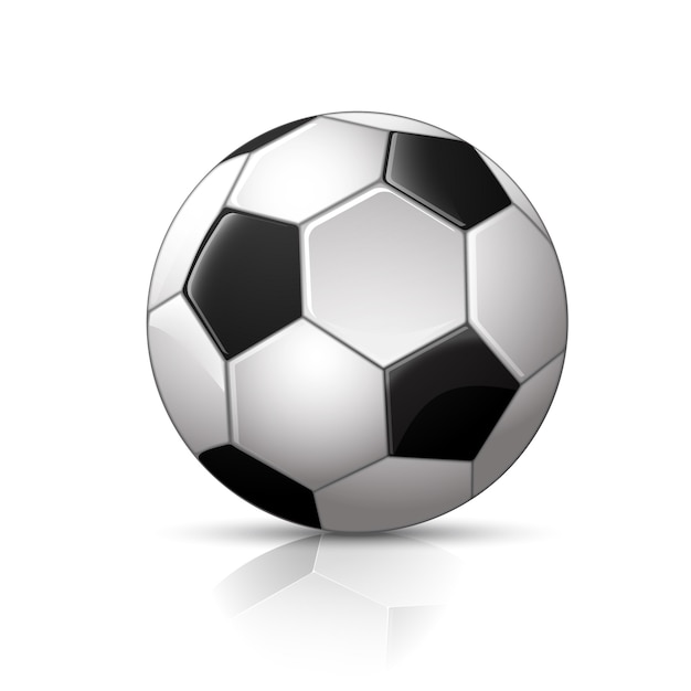 illustration de ballon de football réaliste