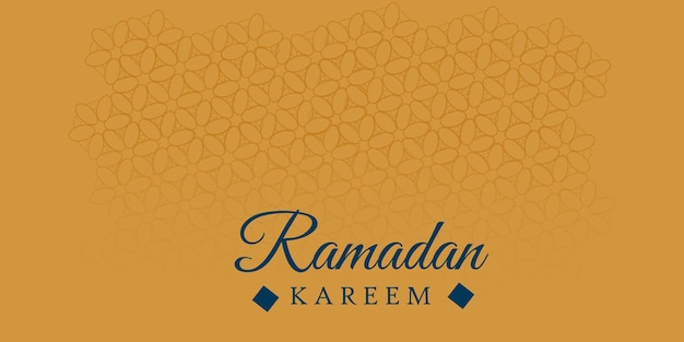 Illustration de bannière décorative de style islamique Ramadan Kareem et Eid