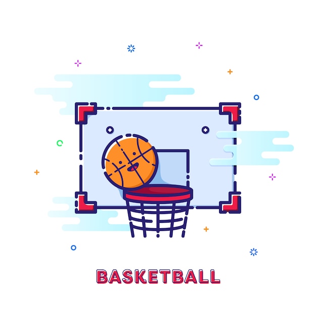 Vecteur illustration de basket