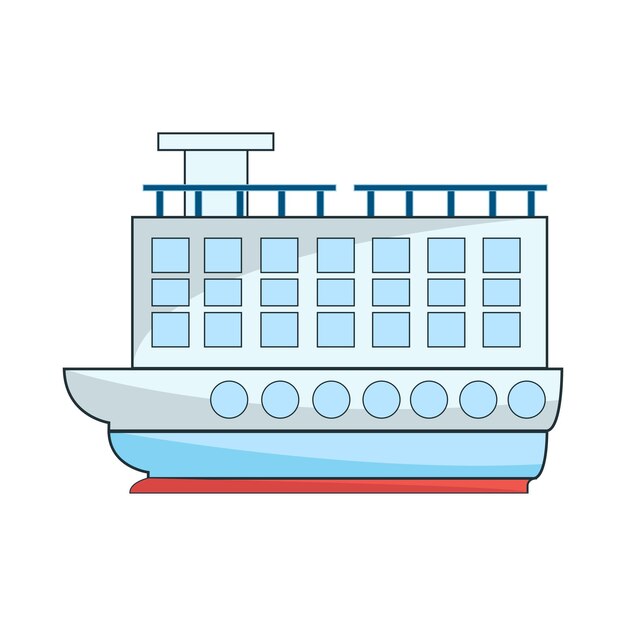 Vecteur illustration de bateau