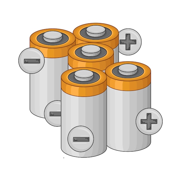 Vecteur illustration de la batterie