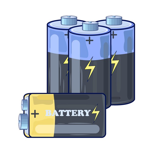 Vecteur illustration de la batterie