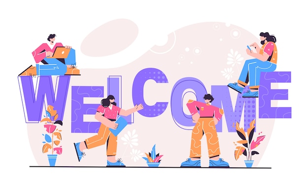 Illustration de bienvenue