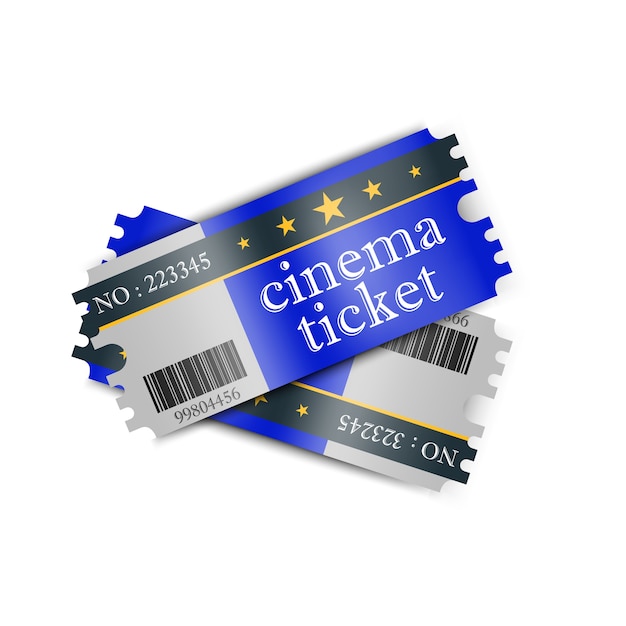 Illustration De Billet De Cinéma