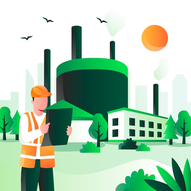 Illustration de biogaz dégradé