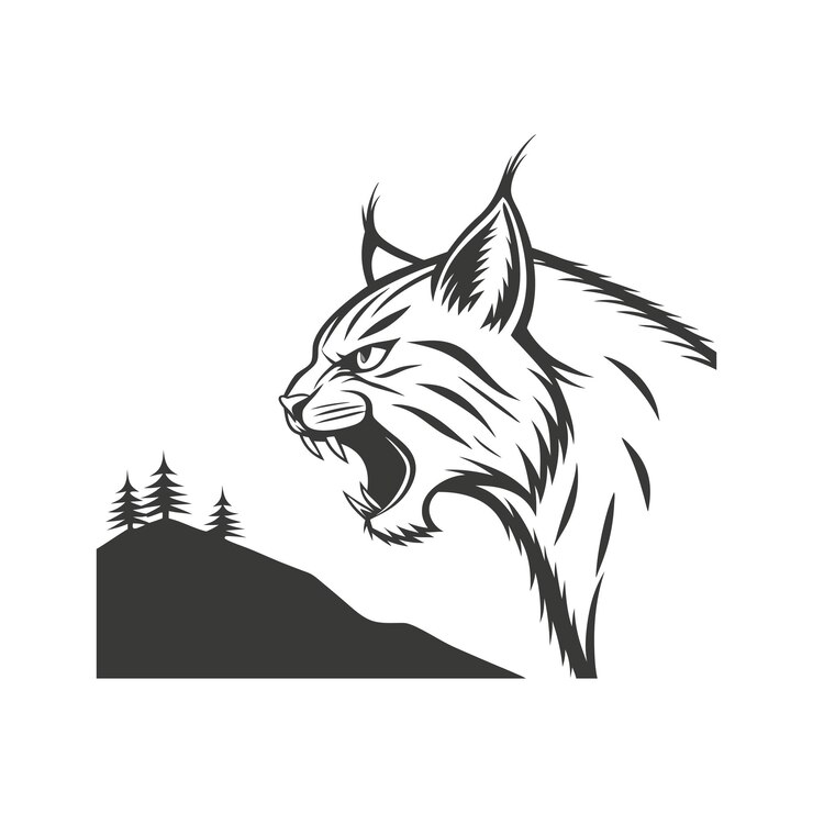 Vecteur illustration d'un bobcat