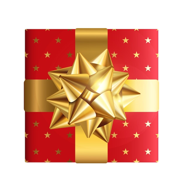Illustration de boîte à cadeaux vectorielle sur fond blanc