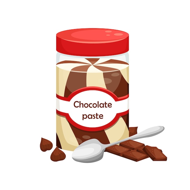 Illustration D'une Boîte De Pâte De Chocolat