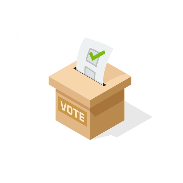 Illustration de la boîte de vote