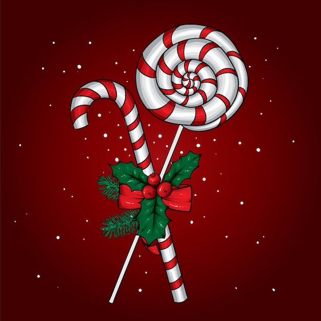 Illustration De Bonbons De Noël