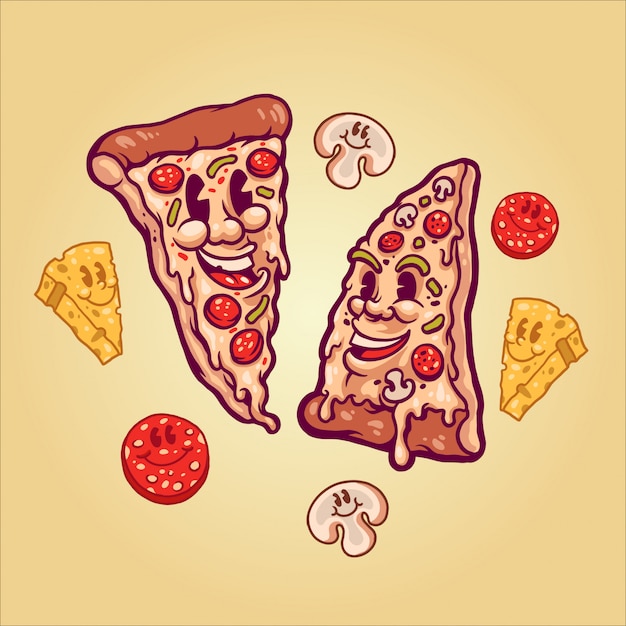 Illustration De Bonne Pizza