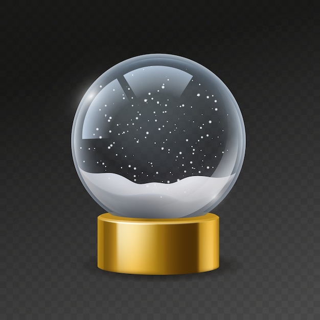 Illustration de boule de neige de Noël