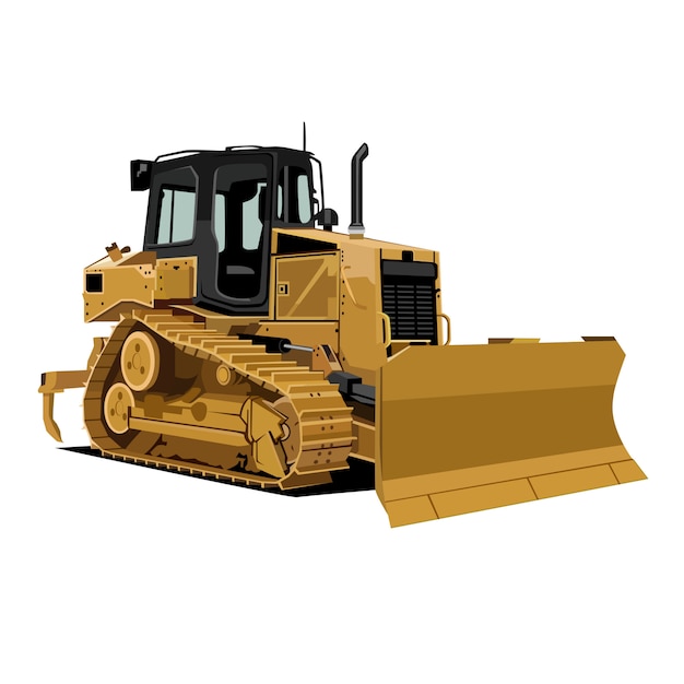 Vecteur illustration de bulldozer