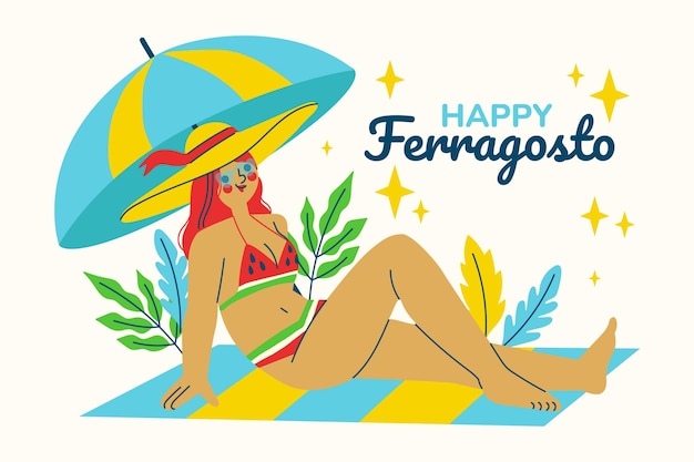 Illustration De Buon Ferragosto