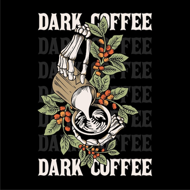 illustration de la cafetière noire