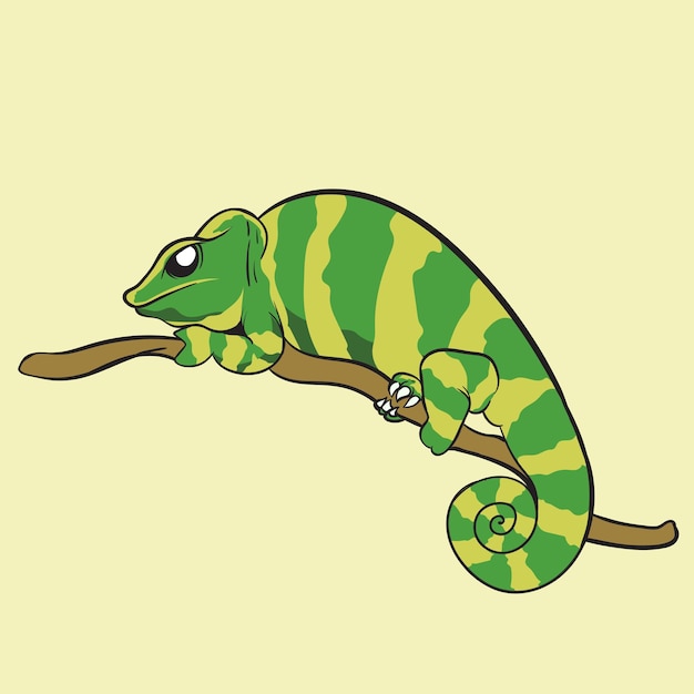 illustration de caméléon