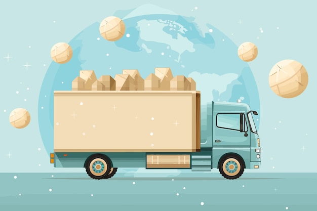 illustration de camion