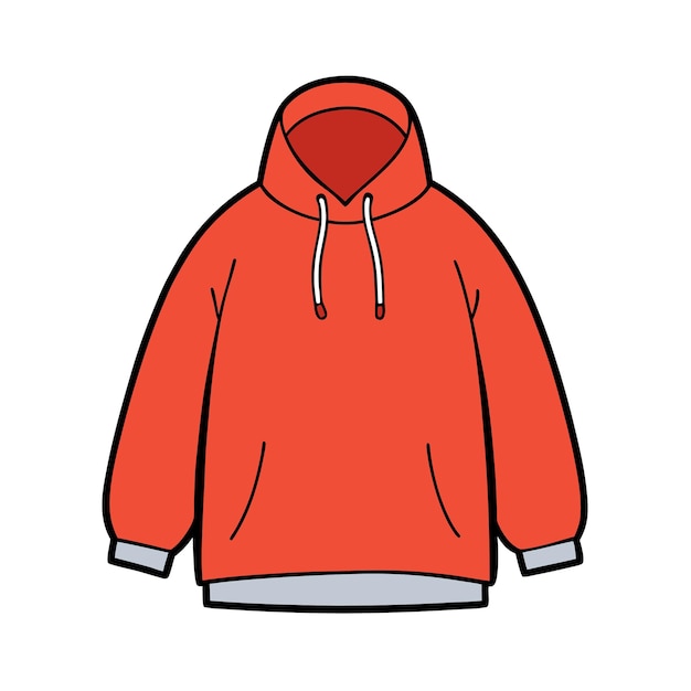 Illustration d'une capuche orange
