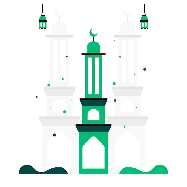 Vecteur illustration de la célébration du ramadan kareem