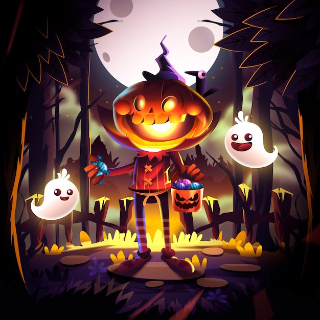 Illustration de célébration d'halloween