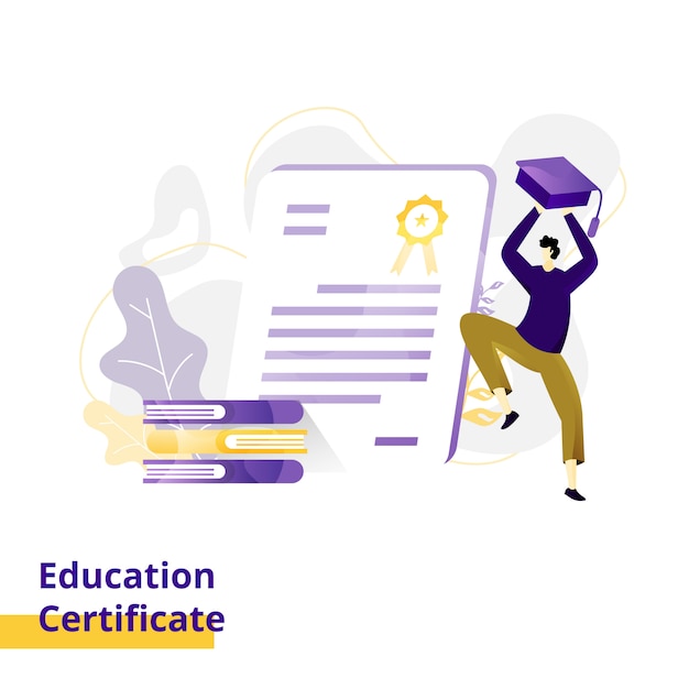 Illustration De Certificat D'éducation