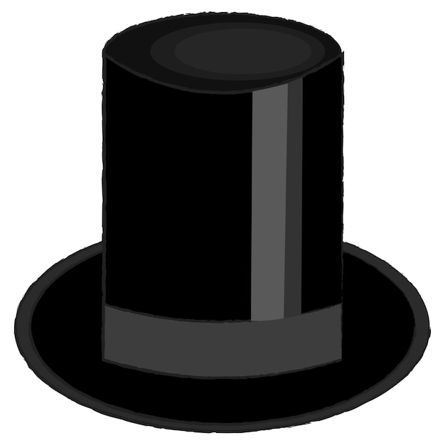 Illustration De Chapeau Haut De Forme Noir Mâle