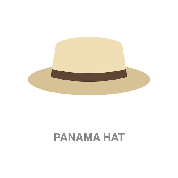 Illustration de chapeau de Panama sur fond transparent