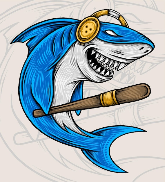 Illustration De Chasseur De Requin