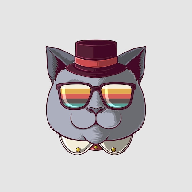 Illustration De Chat Dans Un Style Mignon