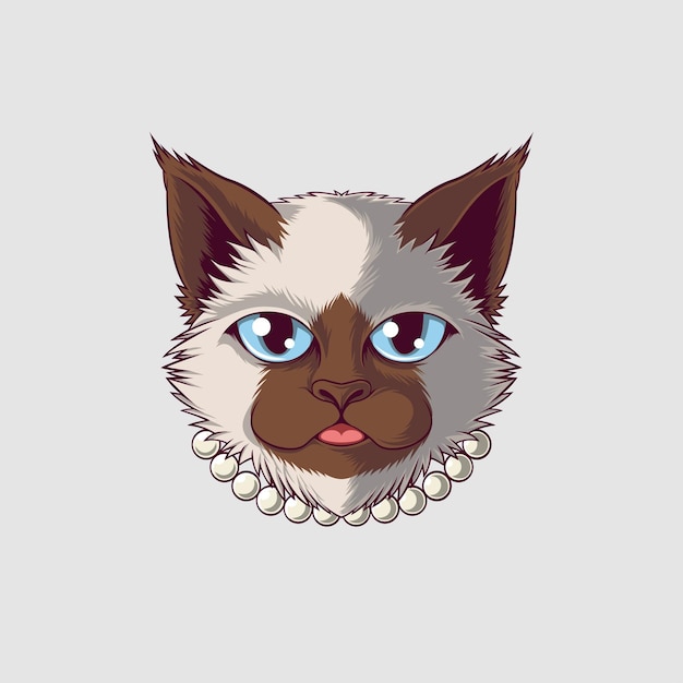 Illustration De Chat Dans Un Style Mignon