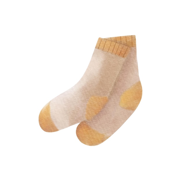 Illustration de chaussettes chaudes aquarelle