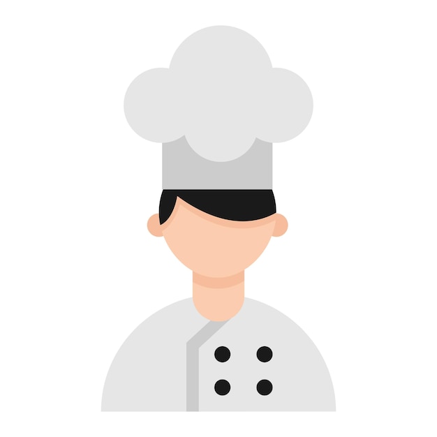 Vecteur illustration d'un chef professionnel