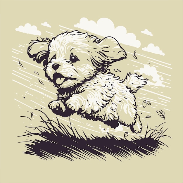 Illustration De Chien Mignon