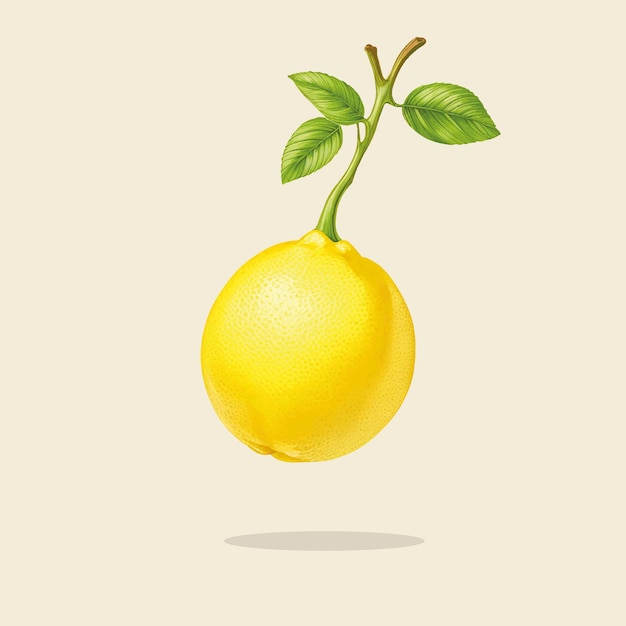 Illustration D'un Citron Vintage 2